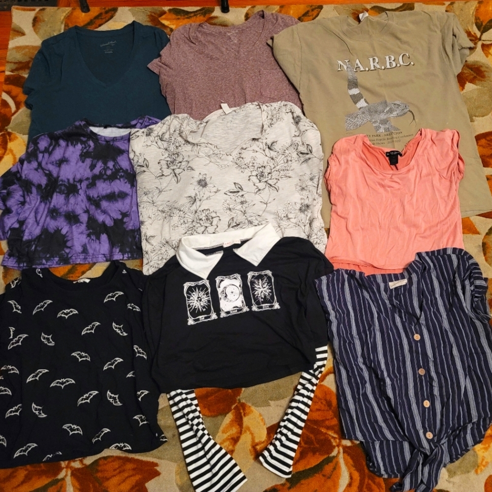 A whole lot of shirts